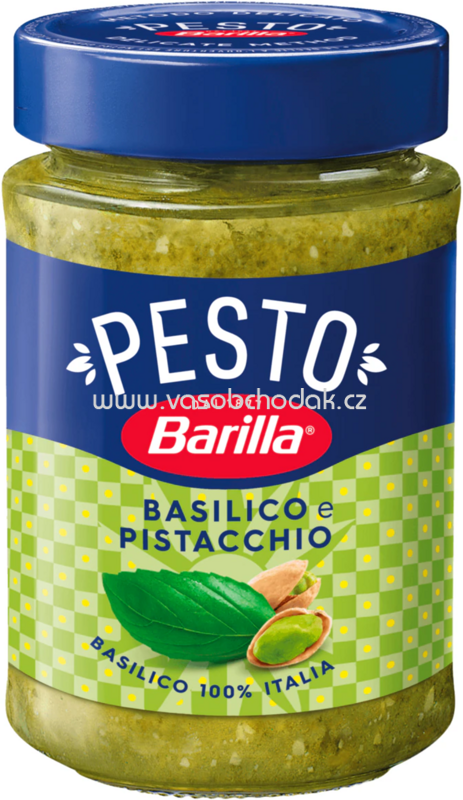 Barilla Pesto Basilico e Pistacchio Basilico 100% Italia, 190g