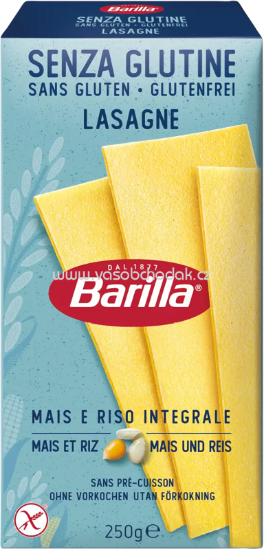 Barilla Senza Glutine Lasagne, 250g Barilla Senza Glutine Lasagne, 250g