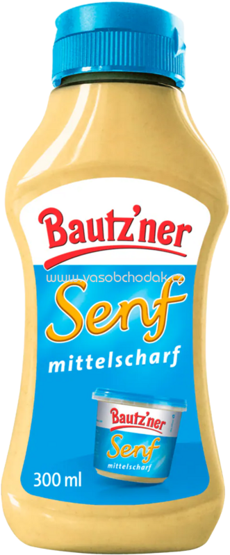 Bautz'ner Senf mittelscharf Squeeze, 300 ml Bautz'ner Senf mittelscharf Squeeze, 300 ml