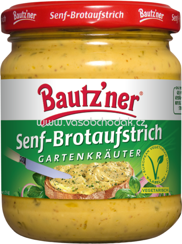 Bautz'ner Senf-Brotaufstrich Gartenkräuter, 200 ml