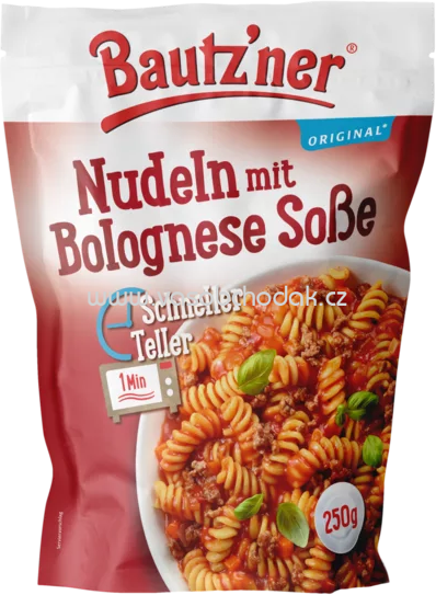 Bautz'ner Schneller Teller – Nudeln mit Bolognese Soße, 250g