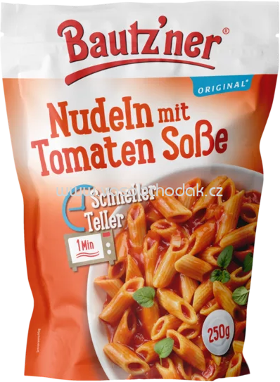 Bautz'ner Schneller Teller – Nudeln mit Tomaten Soße, 250g