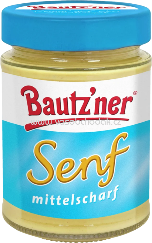 Bautz'ner Senf mittelscharf im Glas, 250 ml