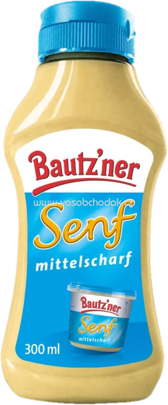 Bautz'ner Senf mittelscharf Squeeze, 300 ml