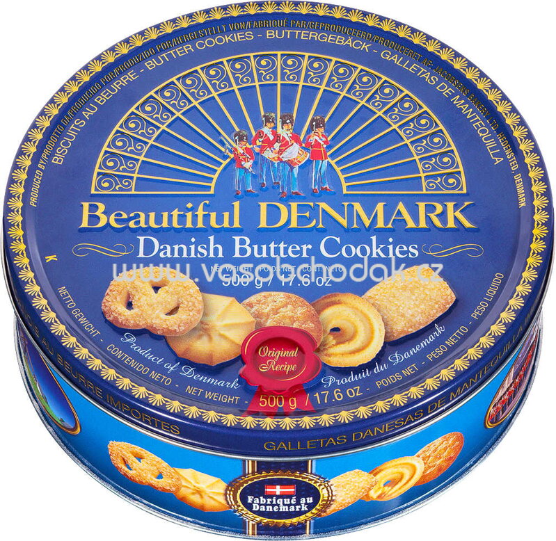 Queens Traditional Danish Butter Cookies, 500g