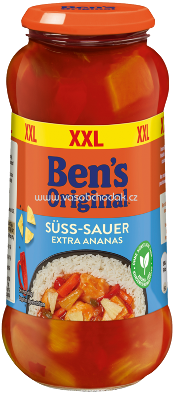 Ben's Original XXL Sauce Süß-Sauer Extra Ananas, 750g