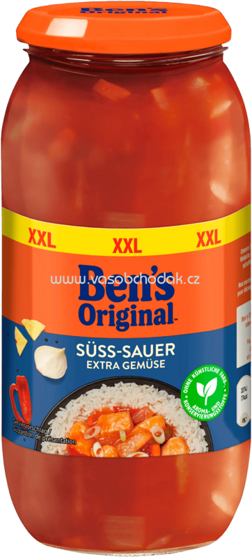 Ben's Original XXL Sauce Süß-Sauer Extra Gemüse, 675g Ben's Original XXL Sauce Süß-Sauer Extra Gemüse, 675g