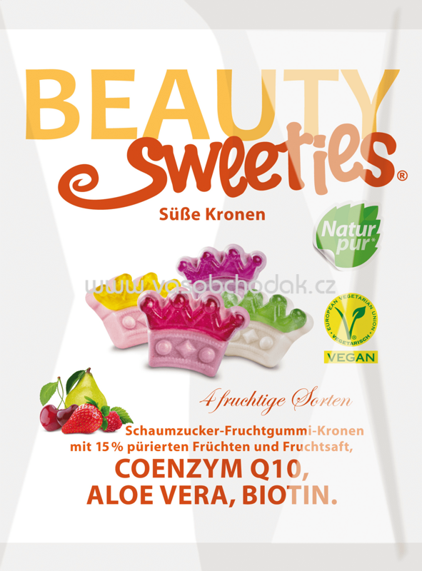 Beauty Sweeties Fruchtgummi Süße Kronen, 125 g
