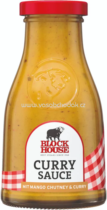 Block House Curry Sauce mit Mango Chutney und Curry, 240 ml