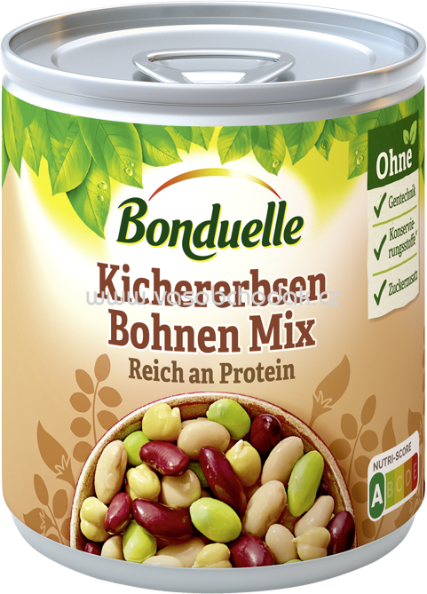 Bonduelle Kichererbsen Bohnen Mix Reich an Protein, 150g