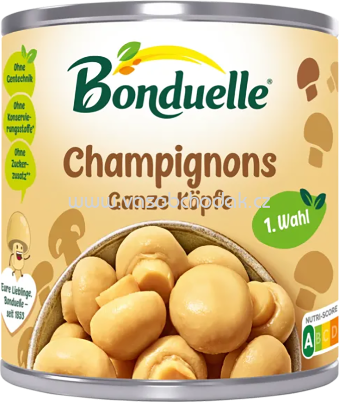 Bonduelle Champignons ganze Köpfe 1.Wahl, 390g
