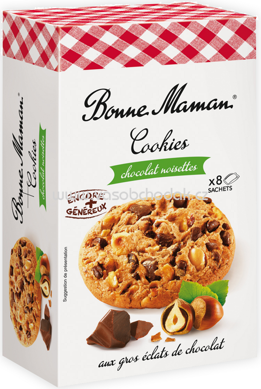 Bonne Maman Cookies chocolat noisettes, 225g Bonne Maman Cookies chocolat noisettes, 225g