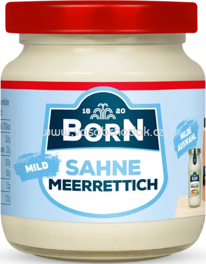 Born Sahne Meerrettich, mild, 185g Born Sahne Meerrettich, mild, 185g