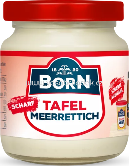 Born Tafel Meerrettich, scharf, 190g