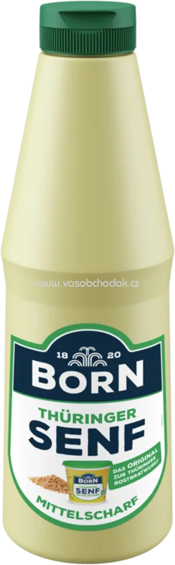 Born Thüringer Senf Mittelscharf, 1000 ml