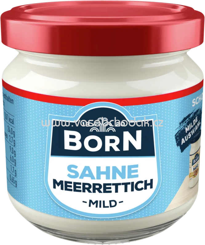 Born Sahne Meerrettich, mild, 185g