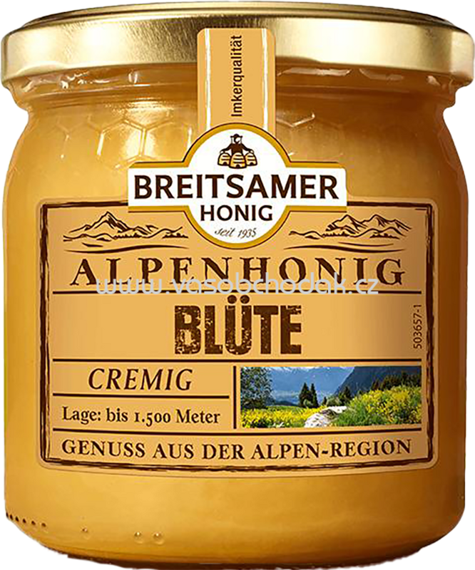 Breitsamer Honig Alpenhonig Blüte, cremig, 500g Breitsamer Honig Alpenhonig Blüte, cremig, 500g