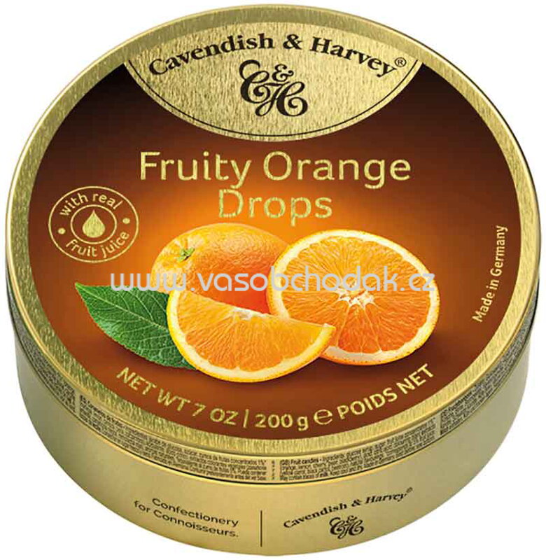 Cavendish & Harvey Fruity Orange Drops, 200g Cavendish & Harvey Fruity Orange Drops, 200g