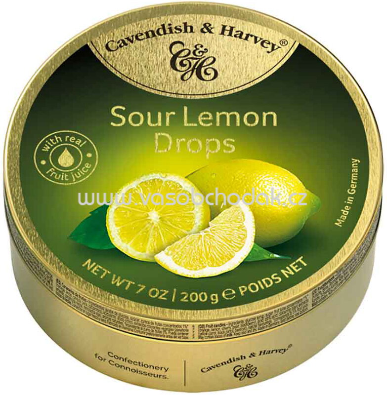Cavendish & Harvey Sour Lemon Drops, 200g Cavendish & Harvey Sour Lemon Drops, 200g