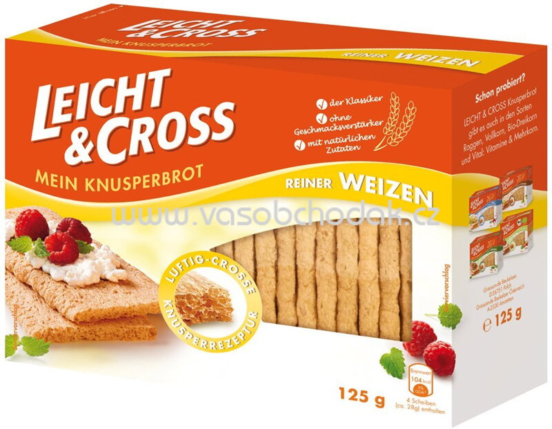 Leicht & Cross Mein Knusperbrot Goldweizen 125g
