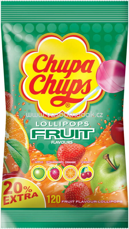 Chupa Chups Fruit, 120 St, 1440g Chupa Chups Fruit, 120 St, 1440g