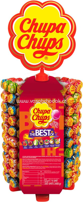Chupa Chups 'The Best Of', 200 St, 2400g Chupa Chups 'The Best Of', 200 St, 2400g