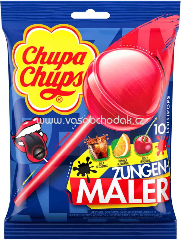 Chupa Chups Zungenmaler, 10 St, 120g Chupa Chups Zungenmaler, 10 St, 120g