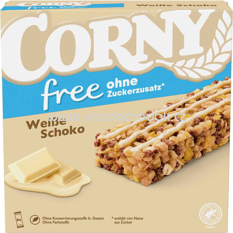 Corny Free Weiße Schoko, 6x20g