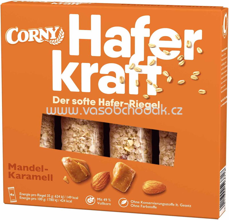 Corny Haferkraft Mandel-Karamell, 4x35g