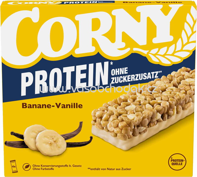 Corny Protein Banane-Vanille, 4x25g