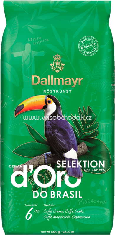 Dallmayr Crema d'Oro Selektion des Jahres 2025 Do Brasil , Ganze Bohnen, 1kg Dallmayr Crema d'Oro Selektion des Jahres 2025 Do Brasil , Ganze Bohnen, 1kg
