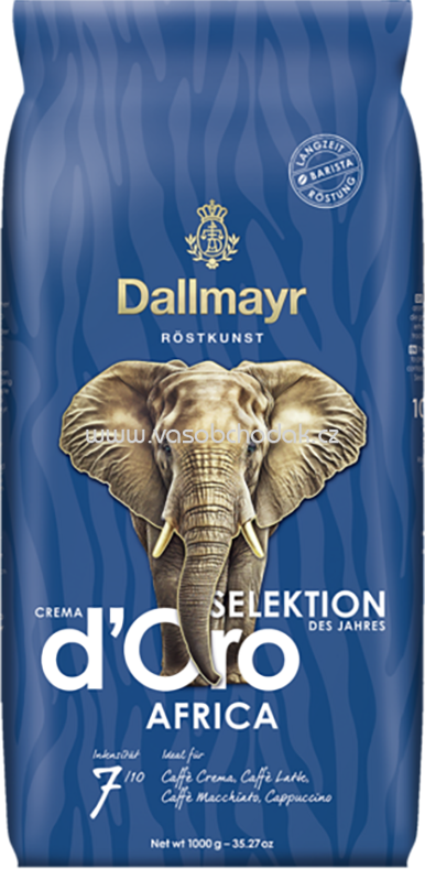 Dallmayr Crema d'Oro Selektion des Jahres 2024 Africa , Ganze Bohnen, 1kg