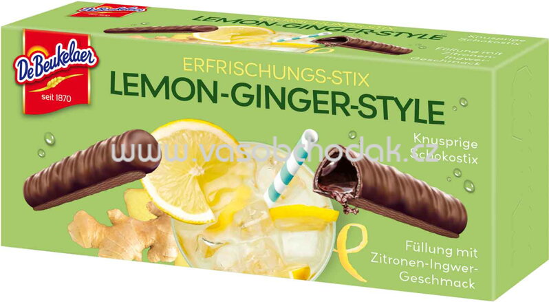 DeBeukelaer Erfrischungs-Stix Lemon-Ginger Style, 75g DeBeukelaer Erfrischungs-Stix Lemon-Ginger Style, 75g