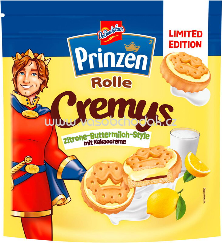 DeBeukelaer Prinzen Rolle Cremys Zitrone-Buttermilch-Style, 172g