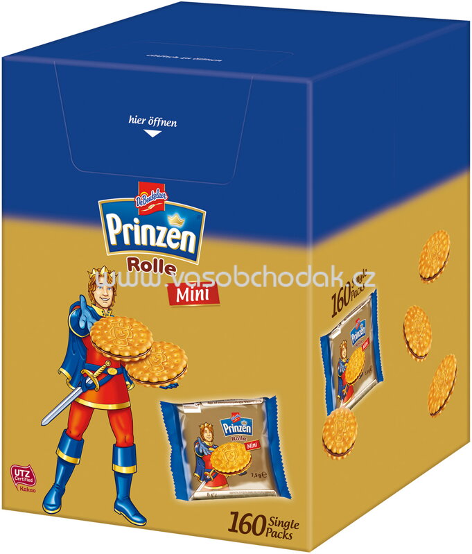 DeBeukelaer Prinzen Rolle Minis Schoko, 160 St, 1,2 kg DeBeukelaer Prinzen Rolle Minis Schoko, 160 St, 1,2 kg