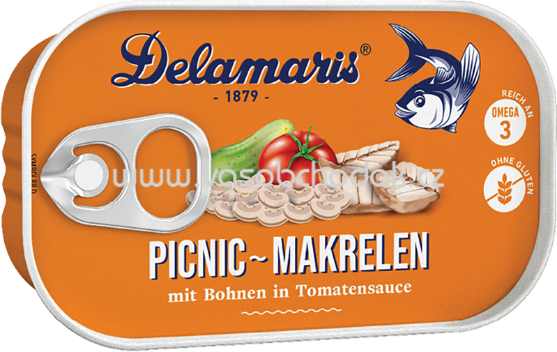 Delamaris Picnic Makrelen mit Bohnen, 125g