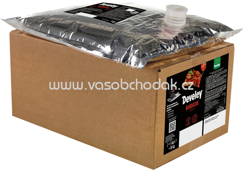 Develey Beutel für Saucenspender - Barbecue Sauce, 2x5 kg, 10 kg