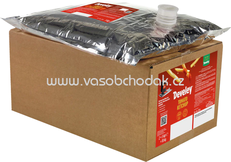 Develey Beutel für Saucenspender - Tomaten Ketchup, 2x5 kg, 10 kg