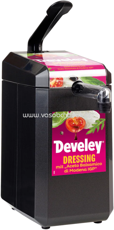 Develey Dispenser mit Etikett "Develey Balsamico Dressing" für 5 kg Dispenserbeutel, 1 St