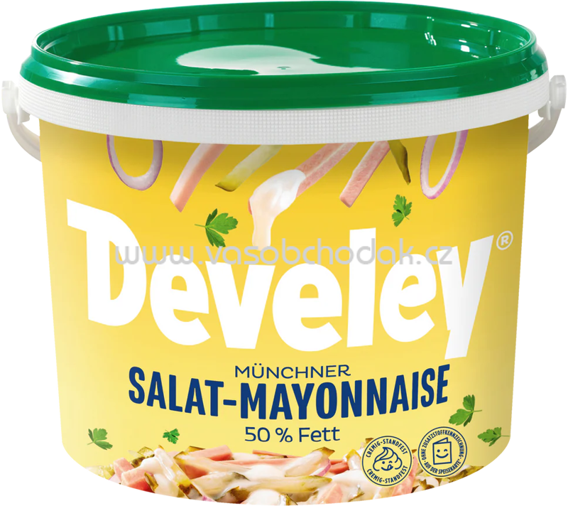 Develey Münchner Salat-Mayonnaise 50% Fett Eimer, 10 kg