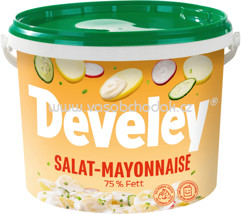 Develey Salat-Mayonnaise 75% Fett Eimer, 9 kg