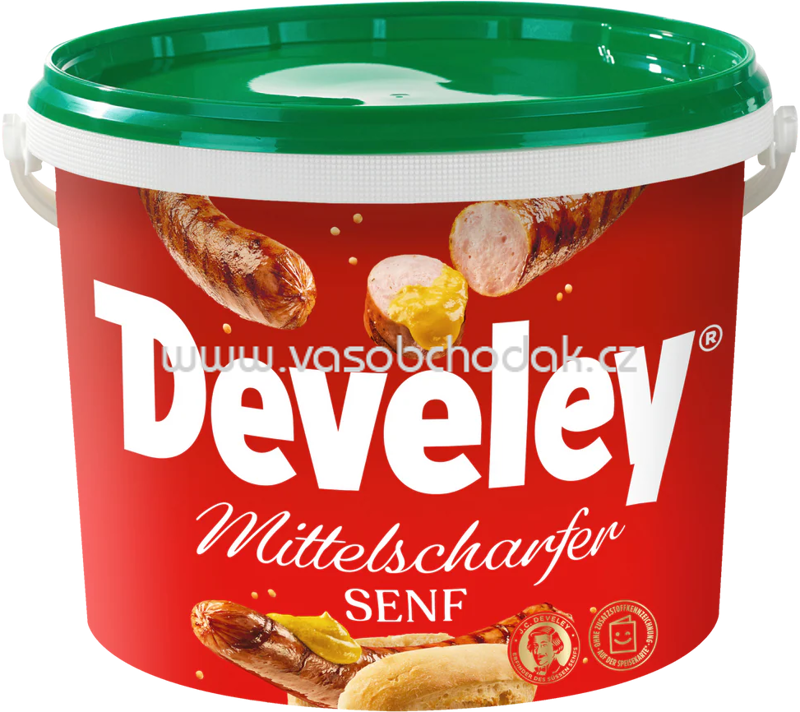 Develey Senf Mittelscharf Eimer, 10 kg