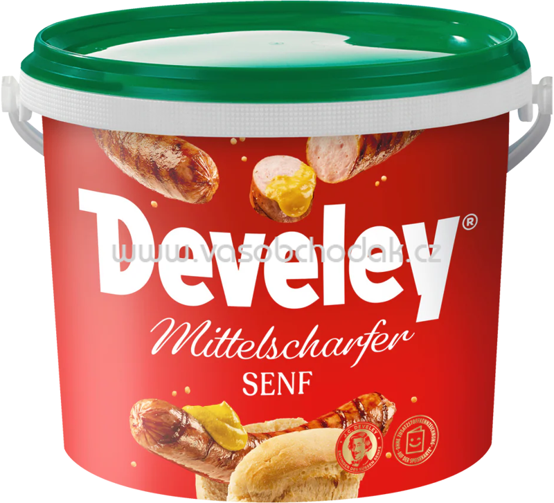 Develey Senf Mittelscharf Eimer, 5 kg