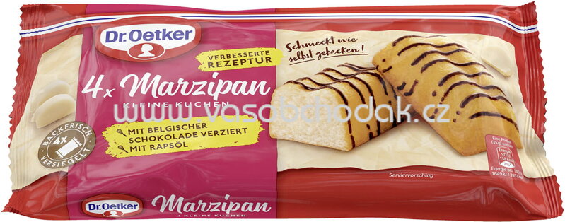 Dr.Oetker Fertiger kleiner Marzipankuchen, 4 St, 140g Dr.Oetker Fertiger kleiner Marzipankuchen, 4 St, 140g