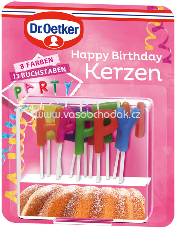 Dr.Oetker Happy Birthday Kerzen, 13 St
