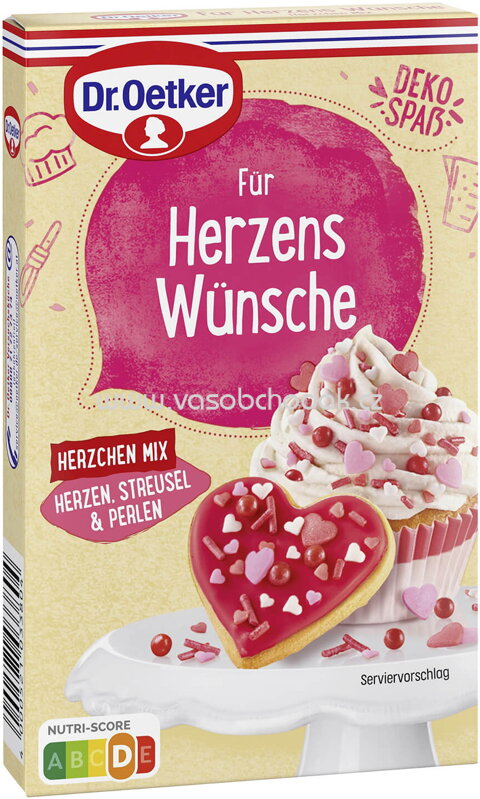 Dr.Oetker Dekor Für Herzens Wünsche Herzchen Mix, 60g