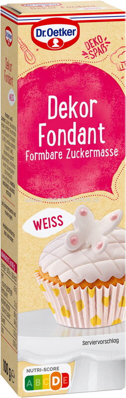 Dr.Oetker Dekor Fondant Weiß, 100g