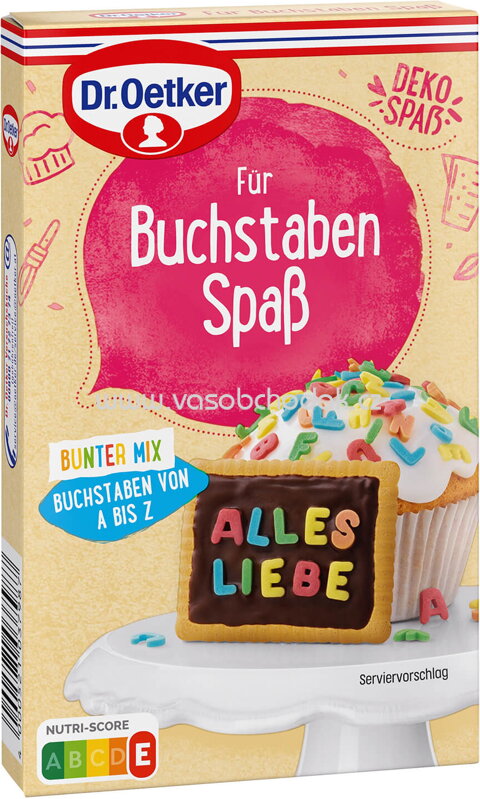Dr.Oetker Für Buchstaben Spaß Bunter Mix, 50g Dr.Oetker Für Buchstaben Spaß Bunter Mix, 50g