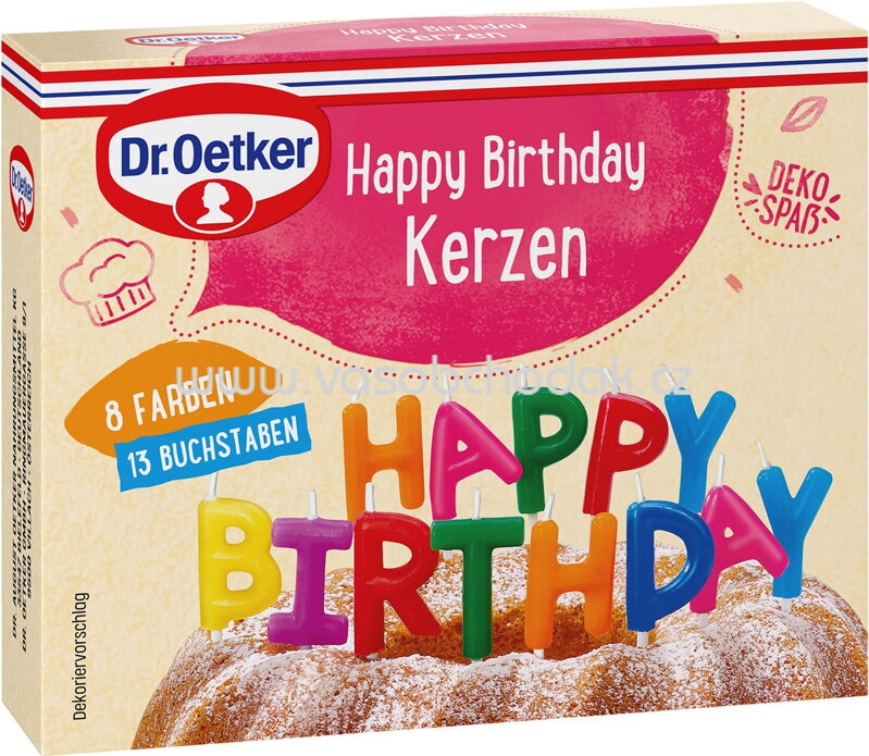 Dr.Oetker Happy Birthday Kerzen, 13 St