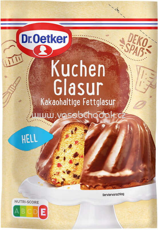 Dr.Oetker Kuchen Glasur Hell, 150g Dr.Oetker Kuchen Glasur Hell, 150g